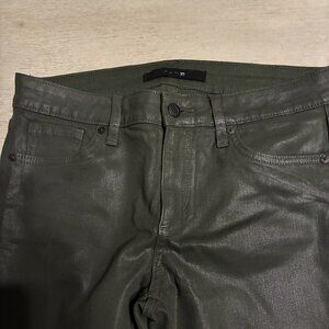 Joe's Jeans Women's Mid-Rise Skinny Ankle Stretch Jeans Waxed Olive Size 28